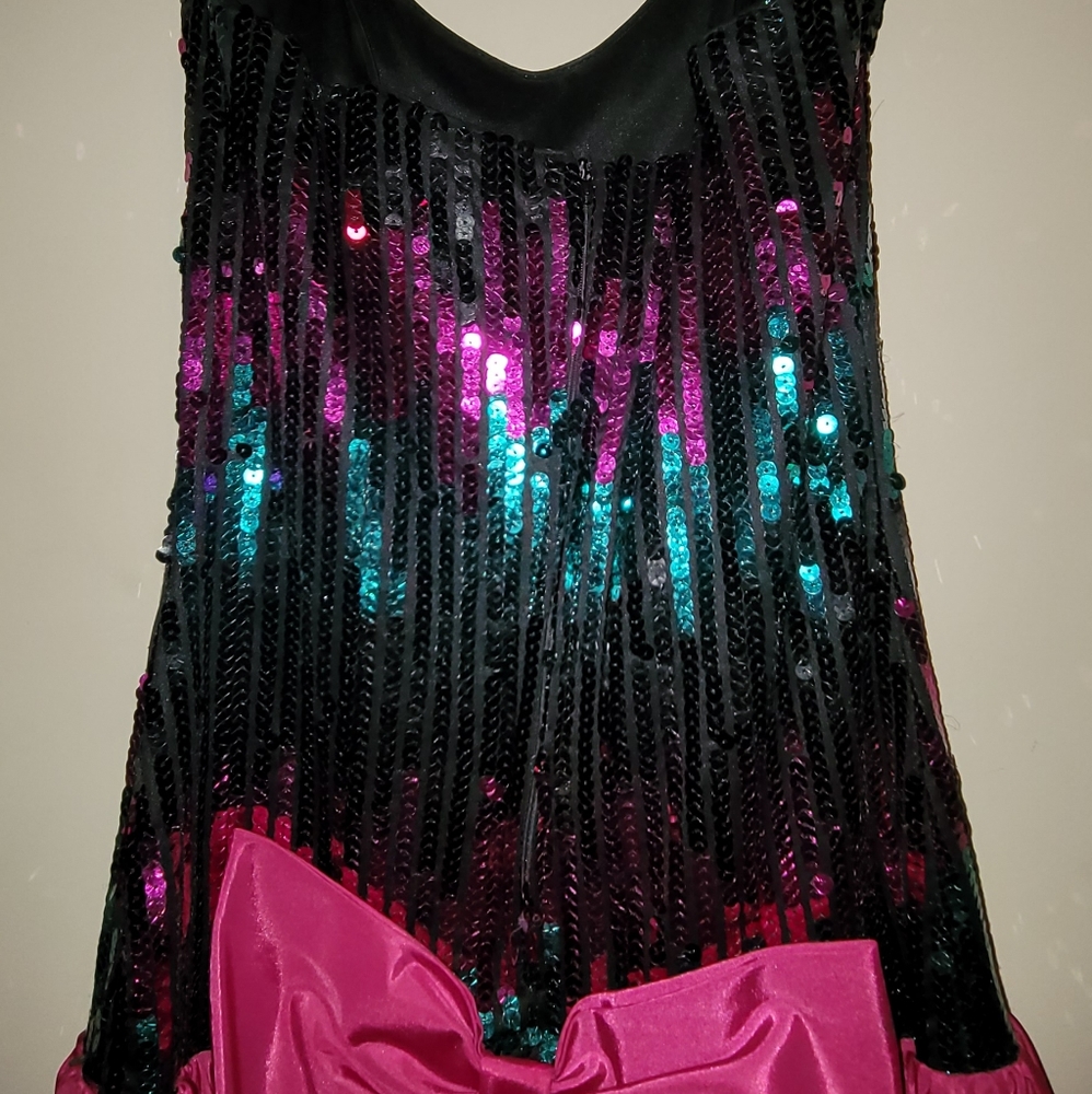 💕 Vintage Sequin Dress - Free Matching Purse and Earrings 💕 - Picture 7 of 12